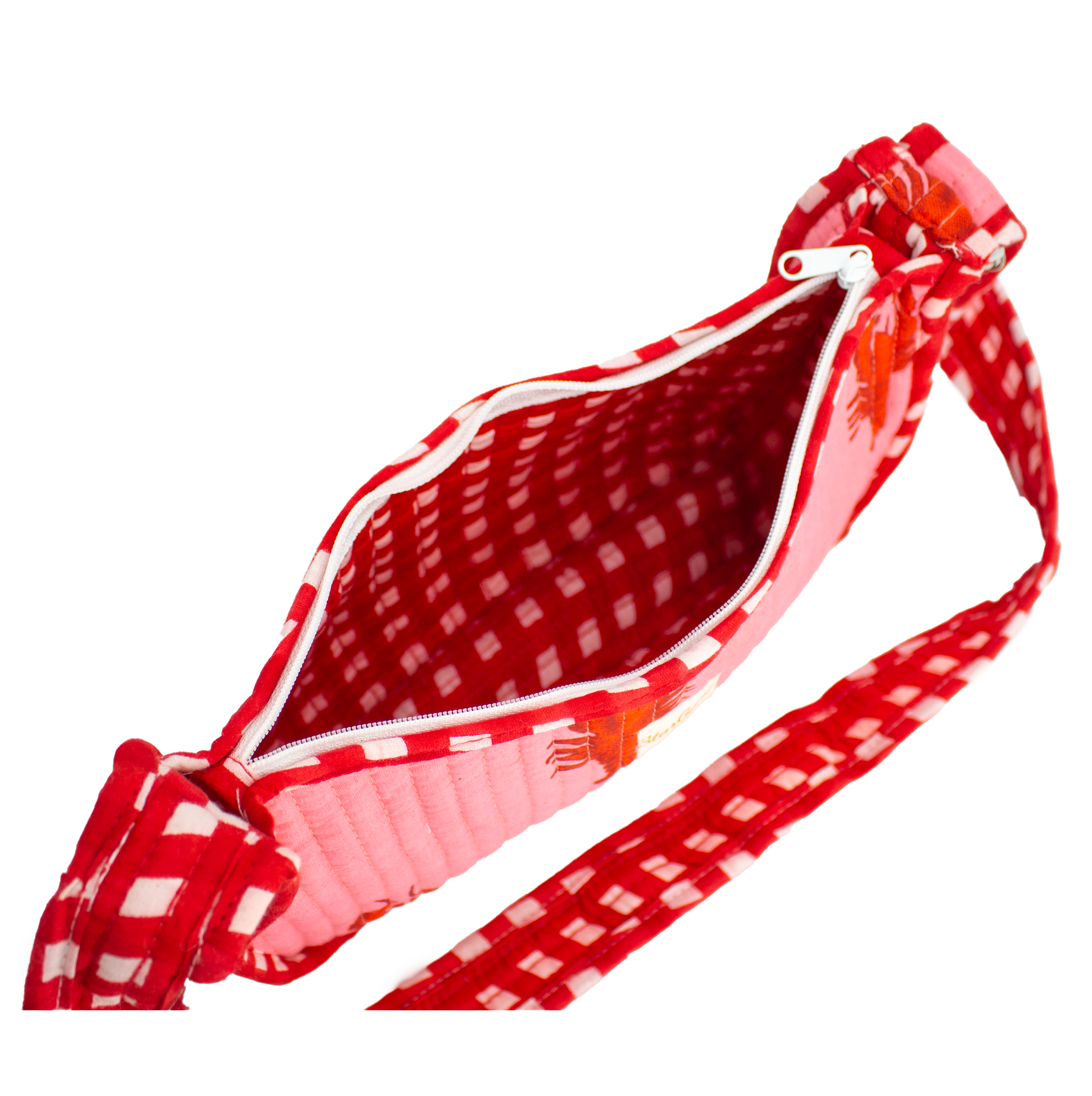 Roze kreeft Mini Schoudertas