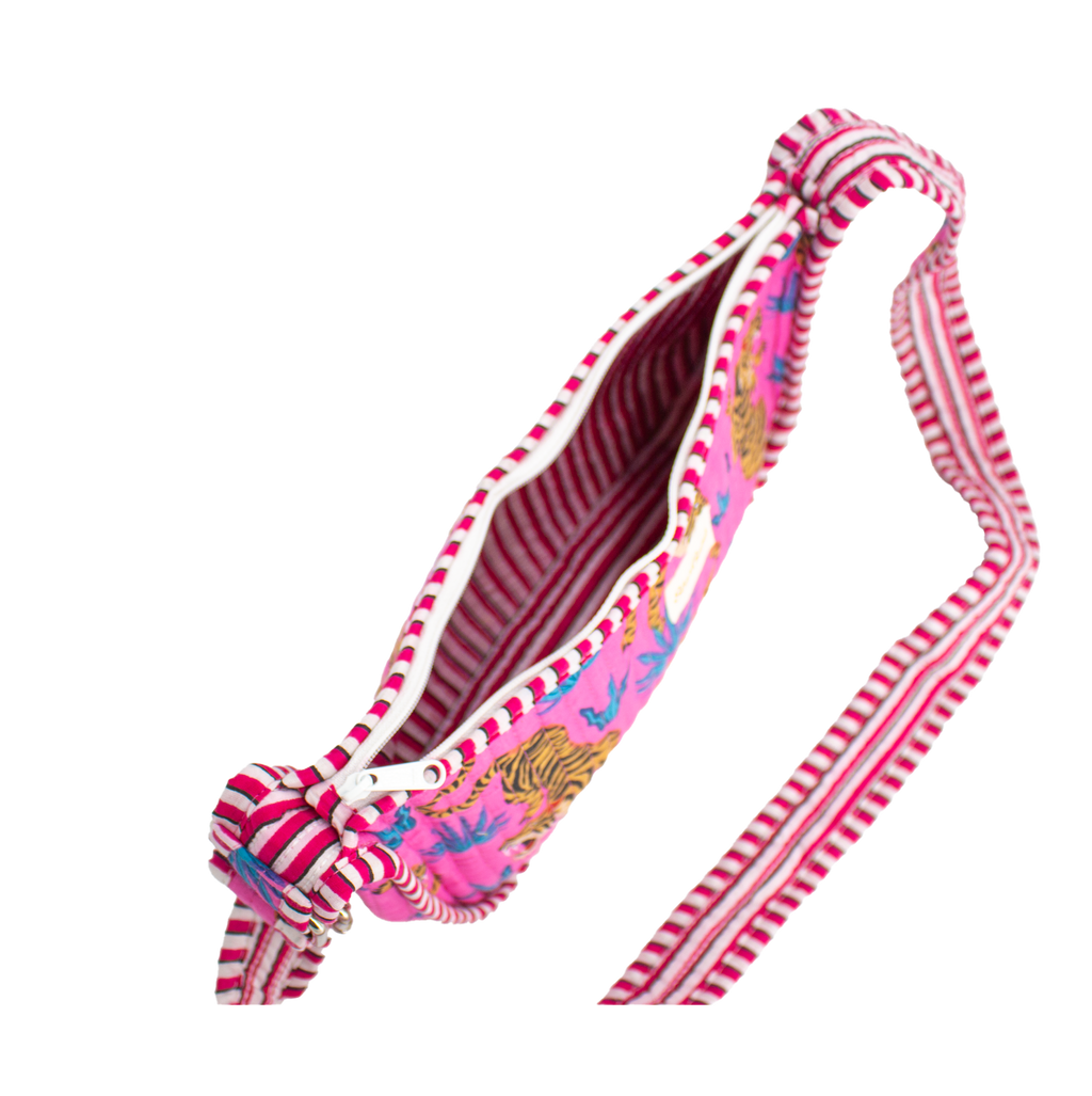 Roze Tijger Mini Schoudertas
