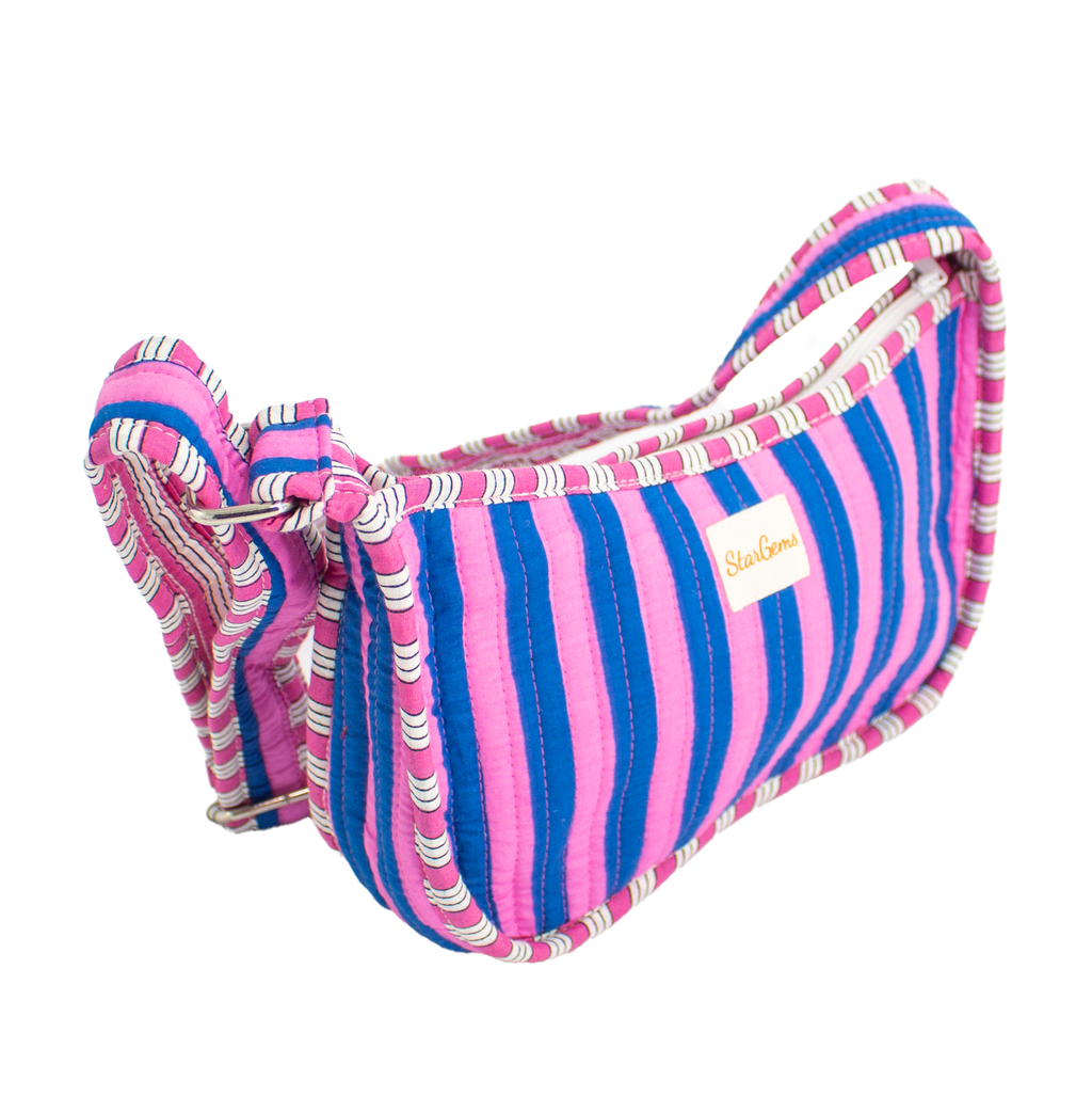 Striped Mini Shoulder Bag