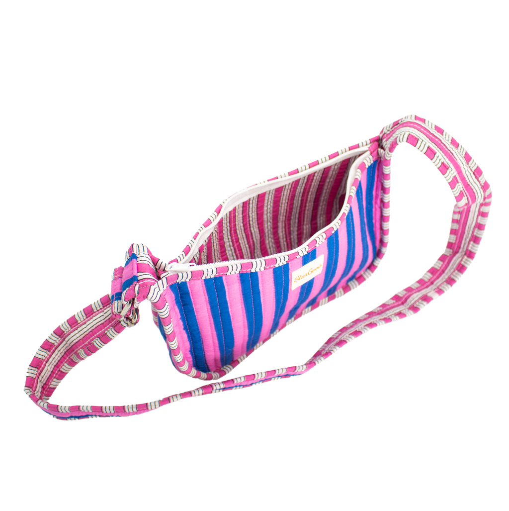 Striped Mini Shoulder Bag