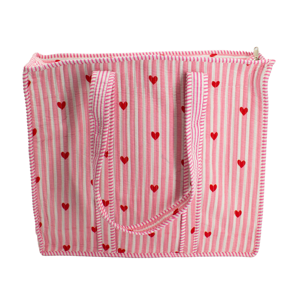 Baby Pink Heart Tote Bag