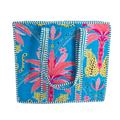 Blauwe Palm Tote bag