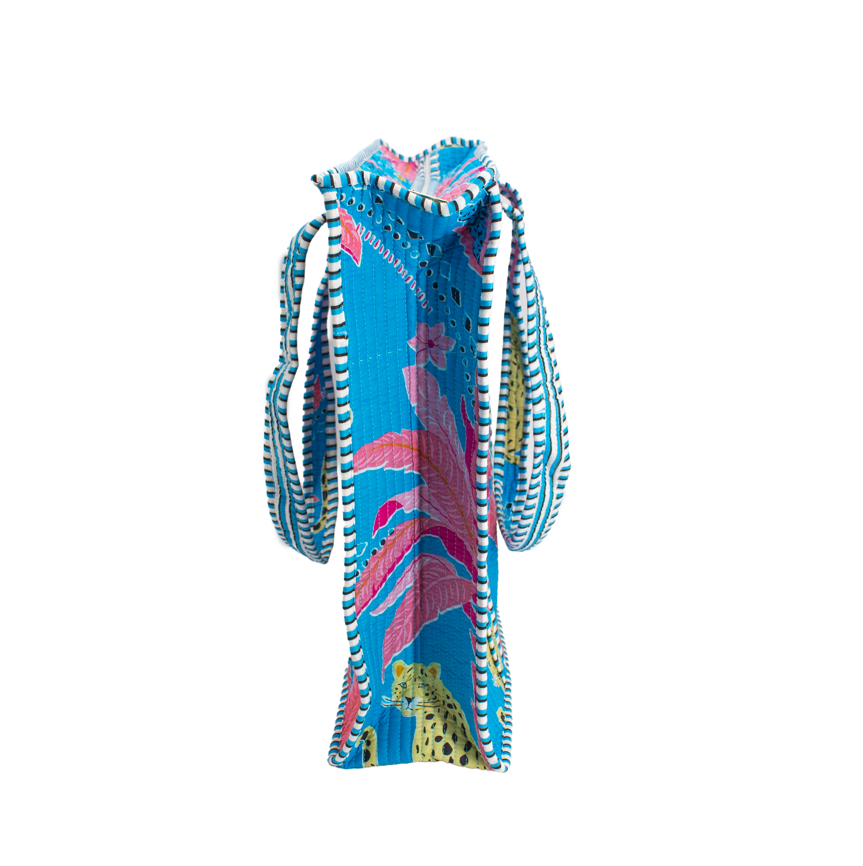 Blauwe Palm Tote bag
