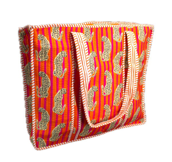 Orange Cheetah Tote bag