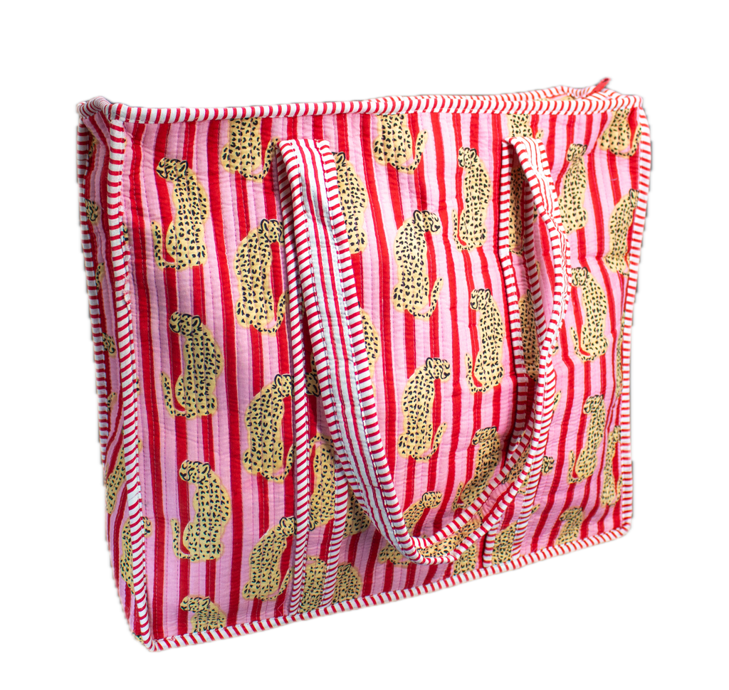 Roze Cheeta Tote bag