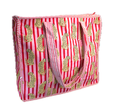 Roze Cheeta Tote bag