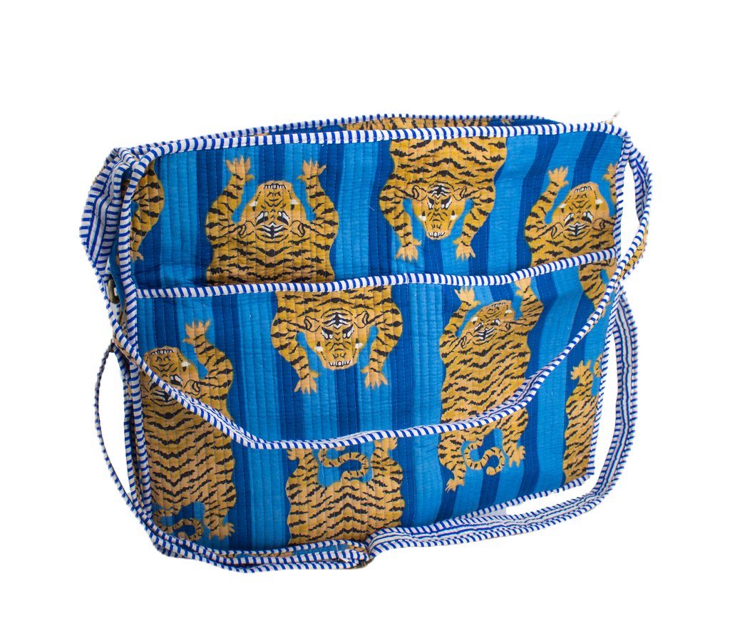 Blue Tiger Travel tote