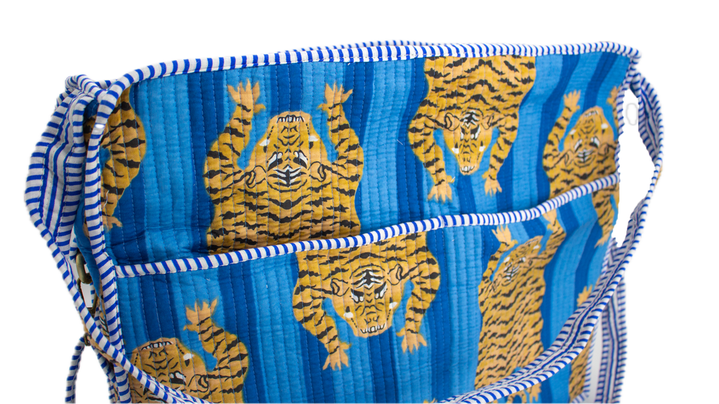 Blue Tiger Travel tote