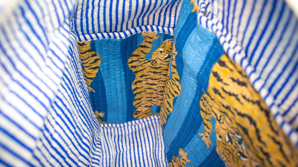 Blue Tiger Travel tote