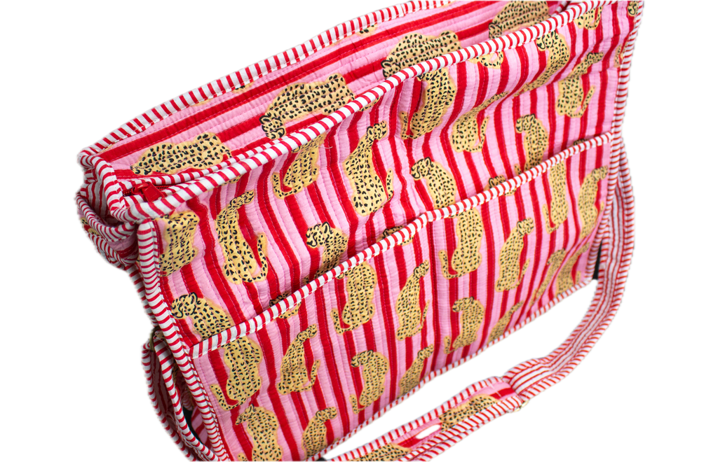 Pink Cheetah Travel Tote