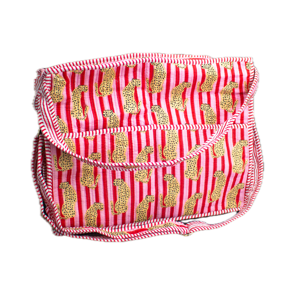 Pink Cheetah Travel Tote