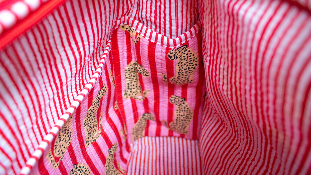 Pink Cheetah Travel Tote