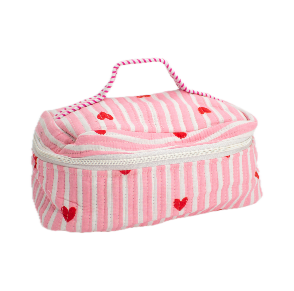 Baby Pink Heart Vanity Bag