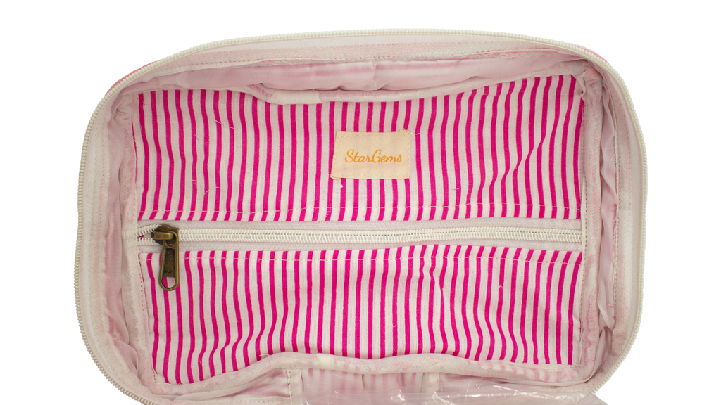 Baby Pink Heart Vanity Bag