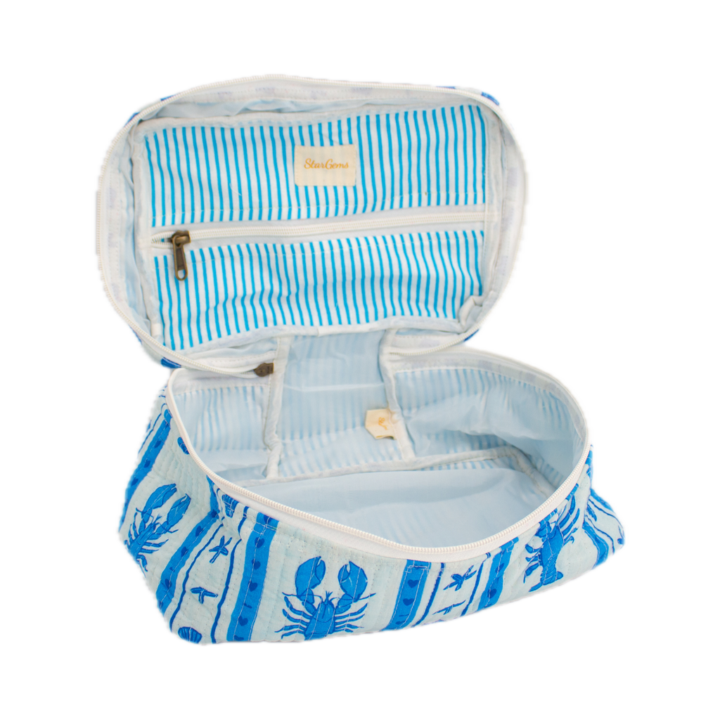 Blauwe Kreeft Vanity bag