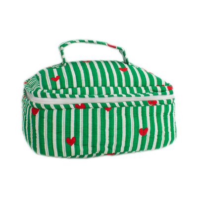 Green Heart Vanity Bag
