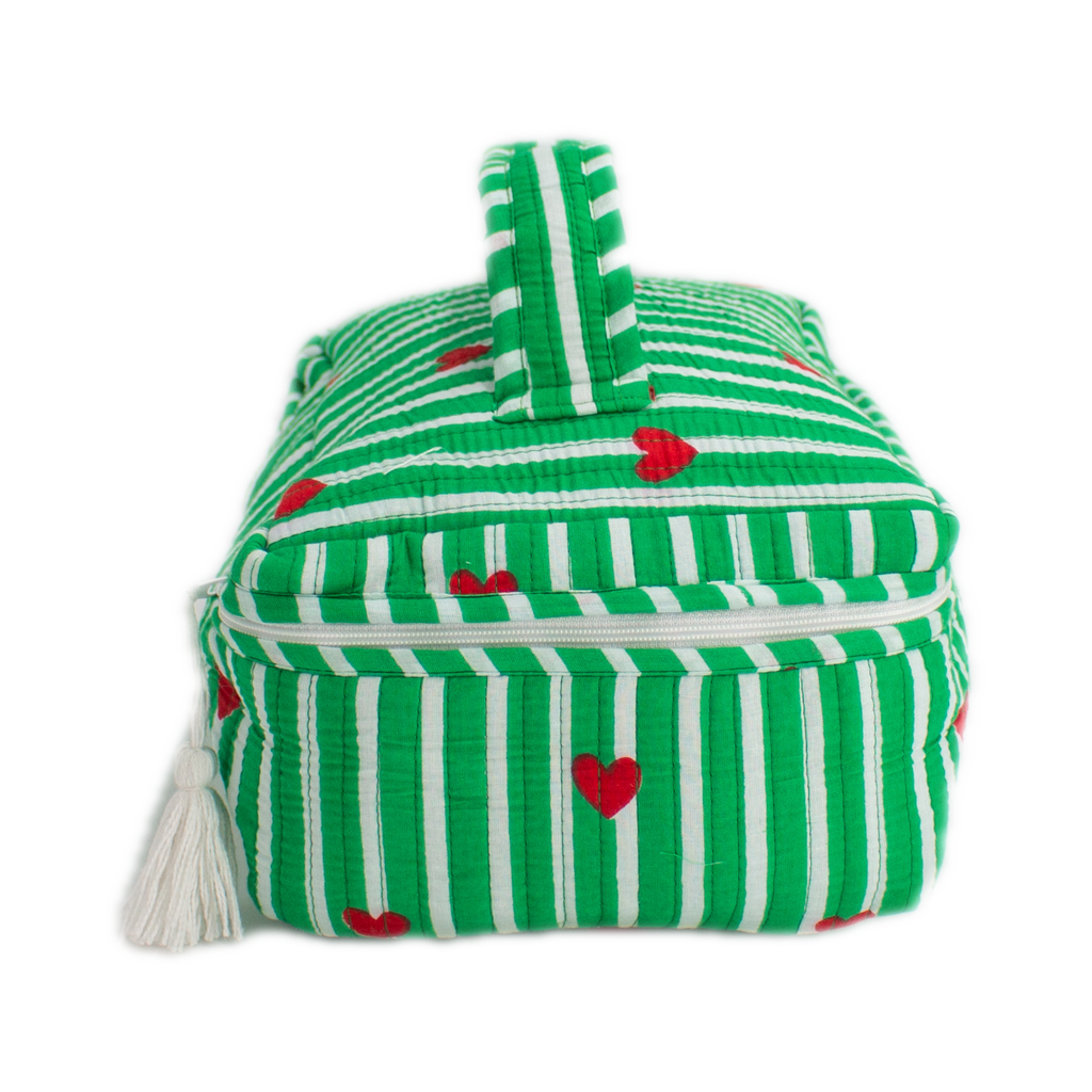 Trousse de toilette Cœur vert
