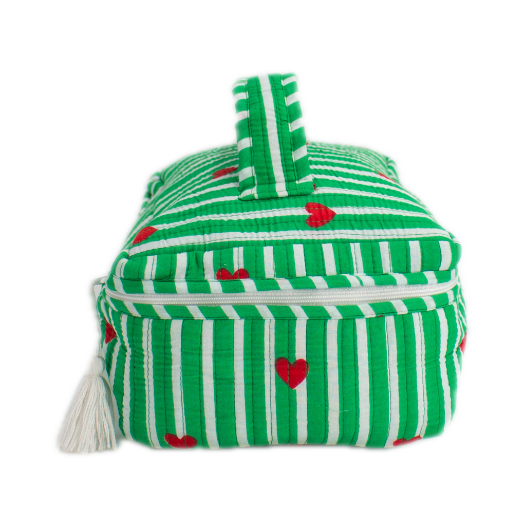 Trousse de toilette Cœur vert