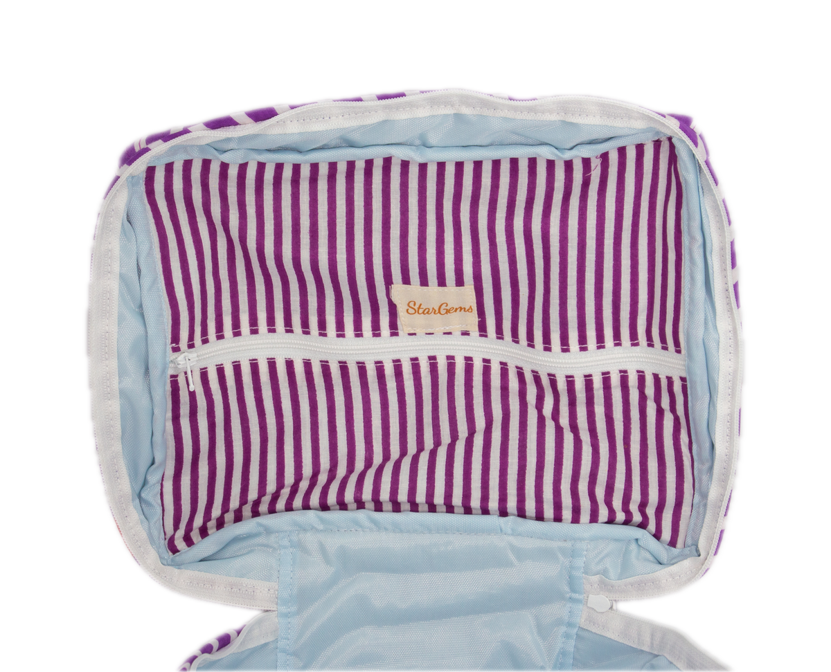 Paars Hart Vanity bag
