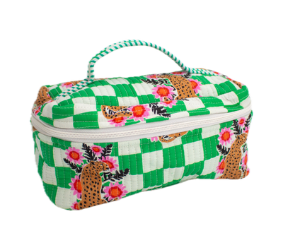 Racing Cheetah Vanity Bag