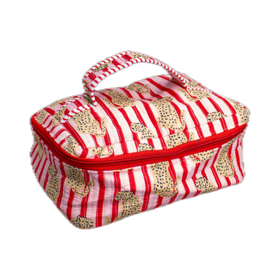 Roze Cheeta Vanity bag