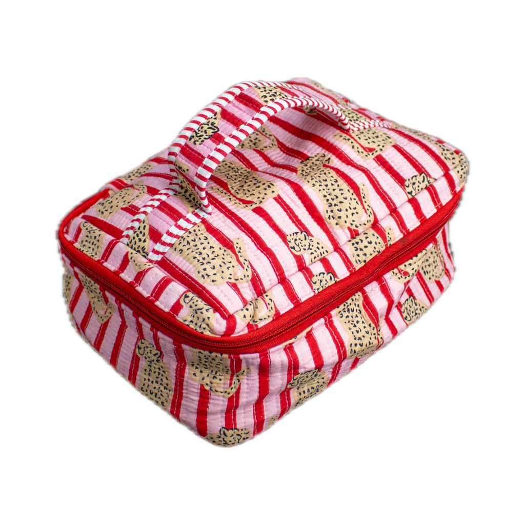 Pink Cheetah Vanity Bag