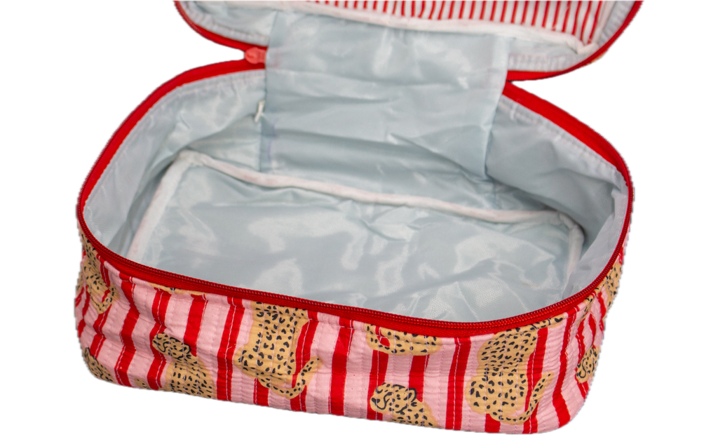 Pink Cheetah Vanity Bag