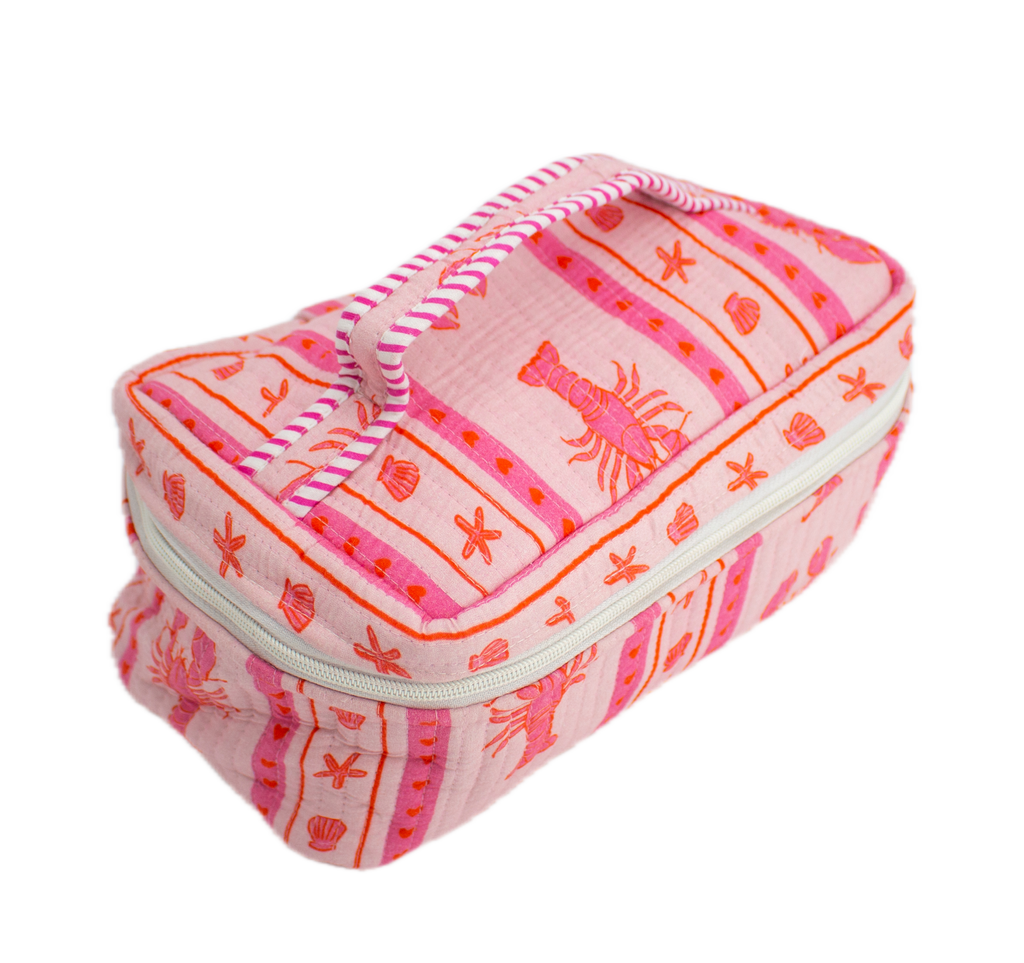 Roze Kreeft Vanity bag