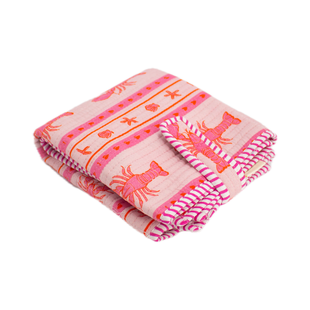 Pink Lobster Diaper Bag