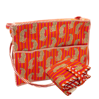 Oranje Cheeta Luiertas