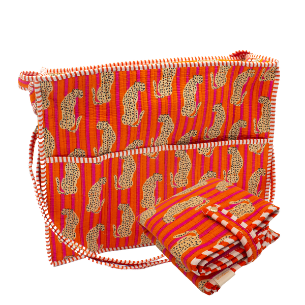 Oranje Cheeta Luiertas