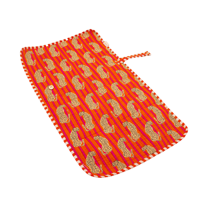 Oranje Cheeta Verschoonmat