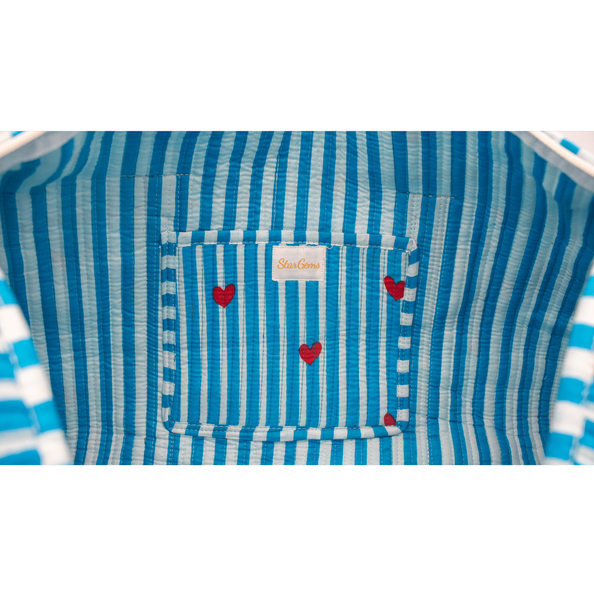 Blauw hart Duffel bag - StarGems