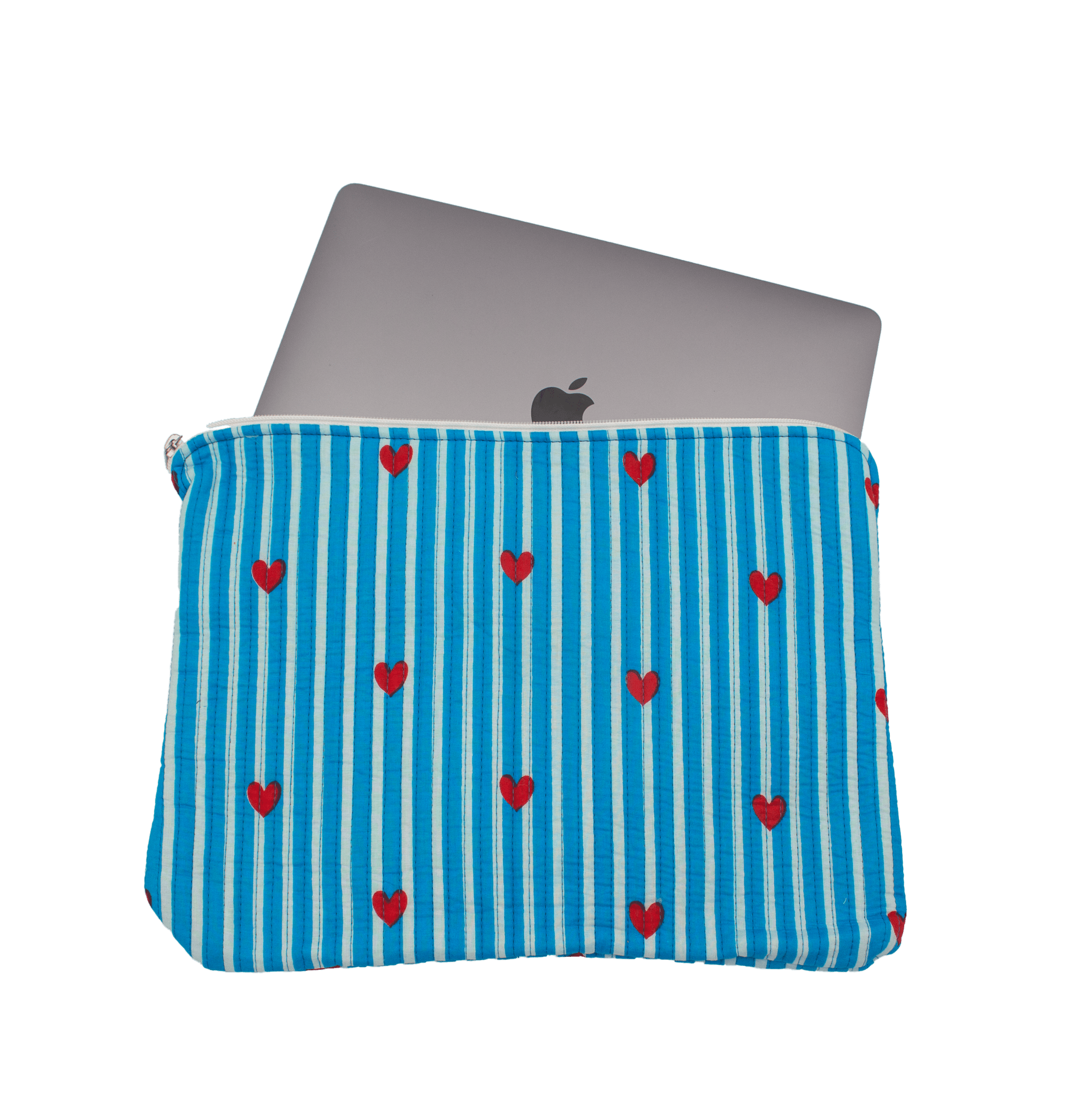Blauw hart Laptophoes - StarGems