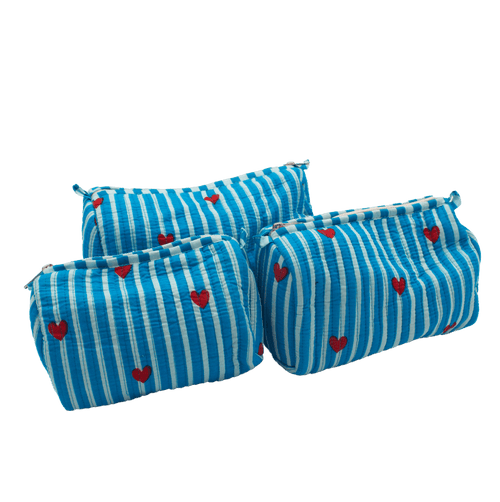 Blauw hart Pouch set - StarGems