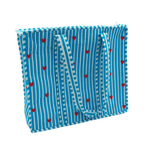 Blauw hart Tote bag - StarGems