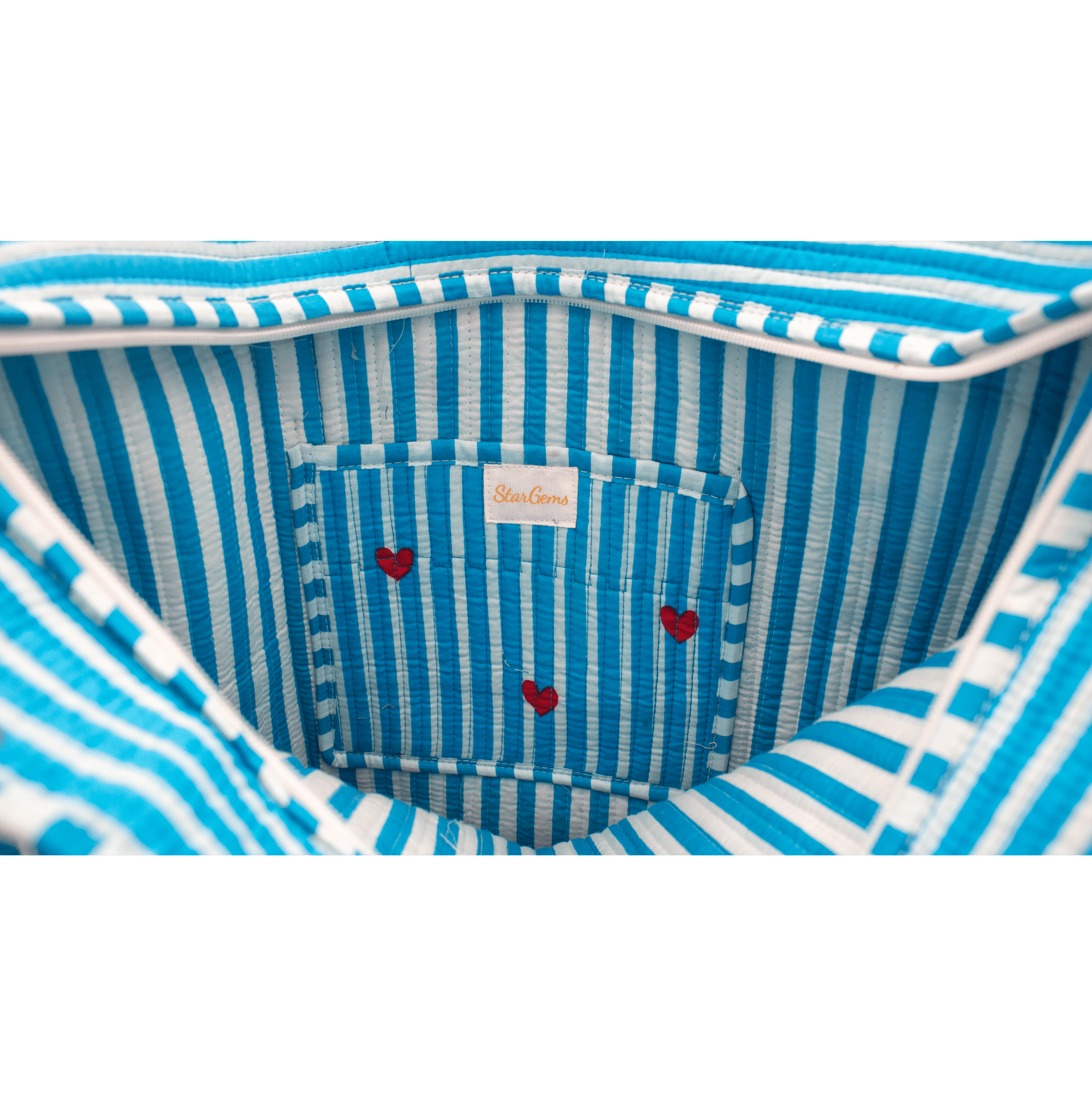 Blauw hart Tote bag - StarGems