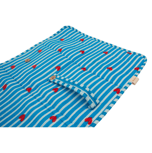 Blauw hart Verschoonmat - StarGems
