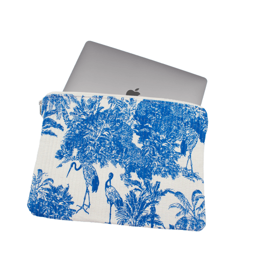 Blauw jungle Laptophoes - StarGems