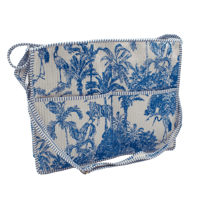 Blue tiger tote bag