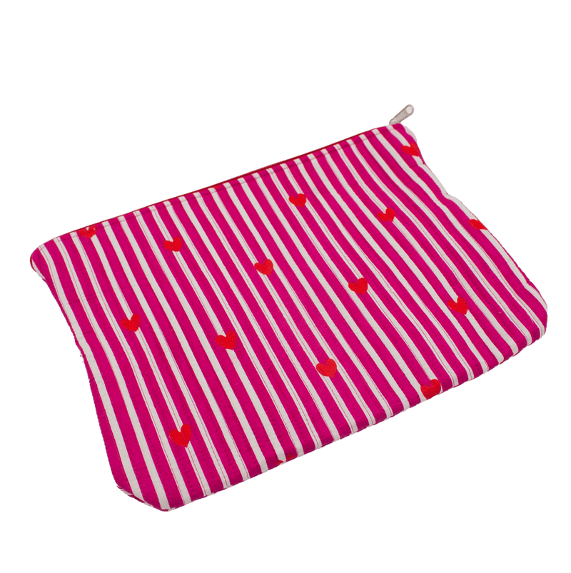 Donkerroze hart Laptophoes - StarGems