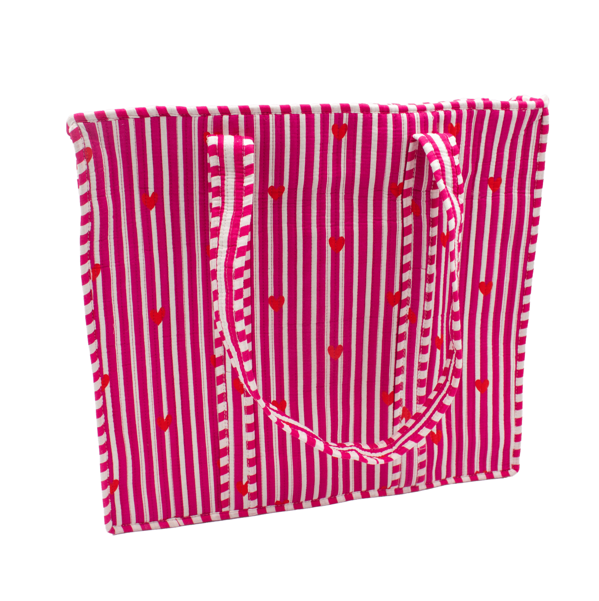 Donkerroze hart Tote bag - StarGems