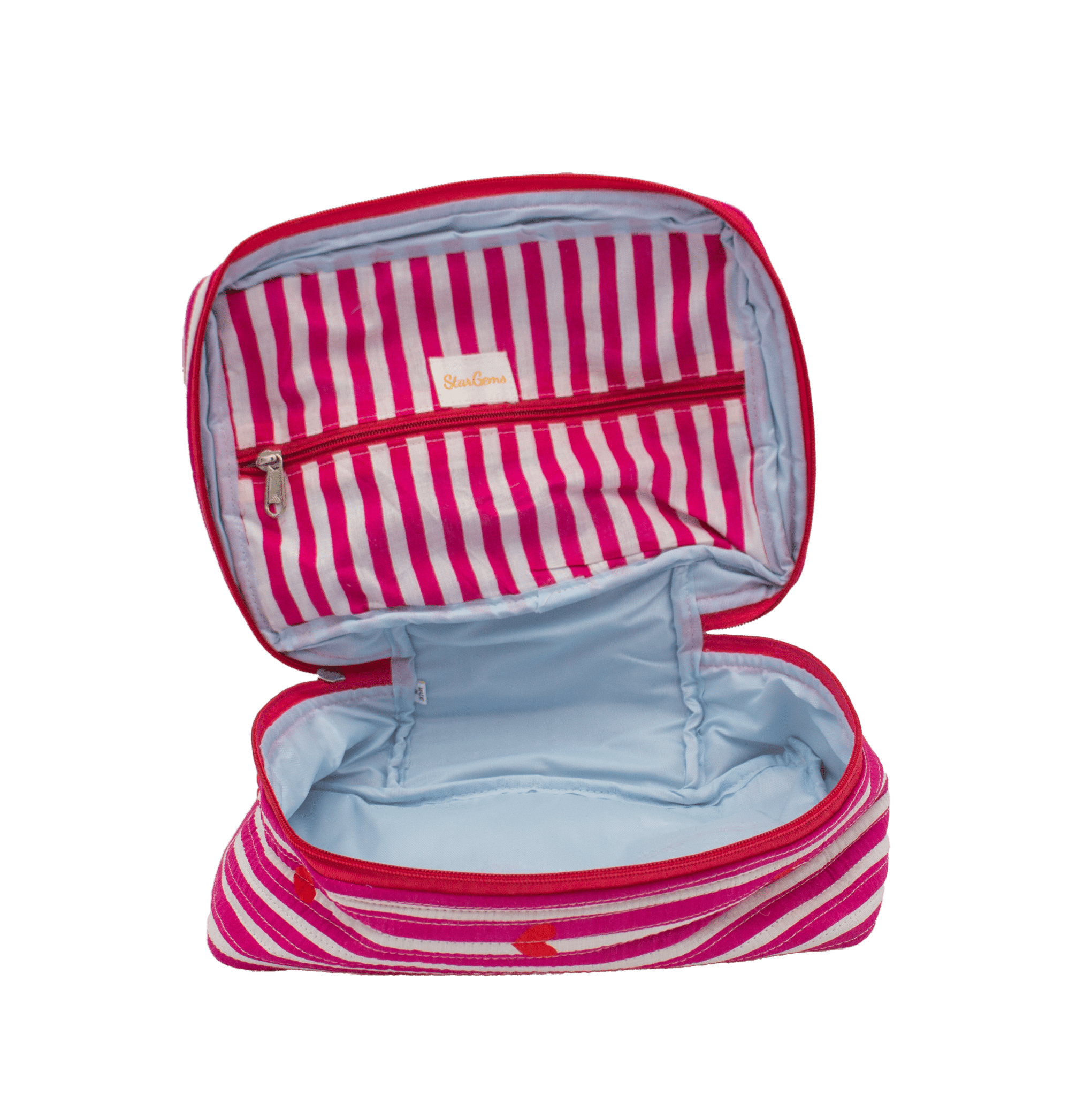 Donkerroze hart Vanity bag - StarGems