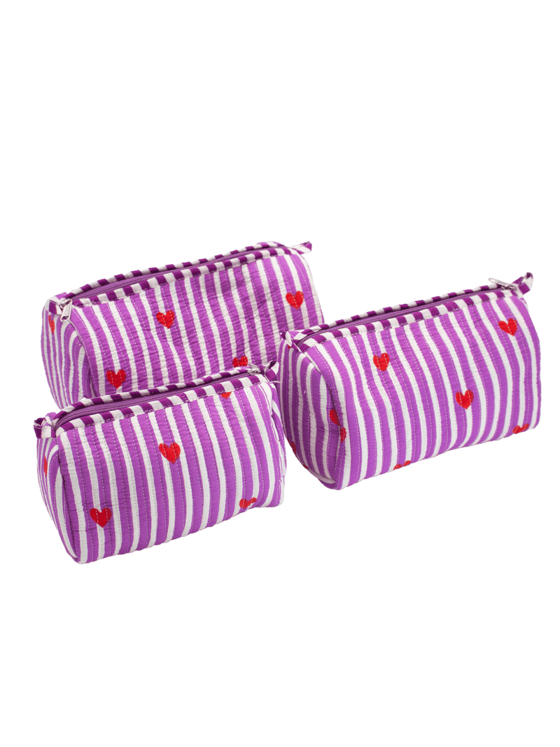 Paars hart Pouch set - StarGems
