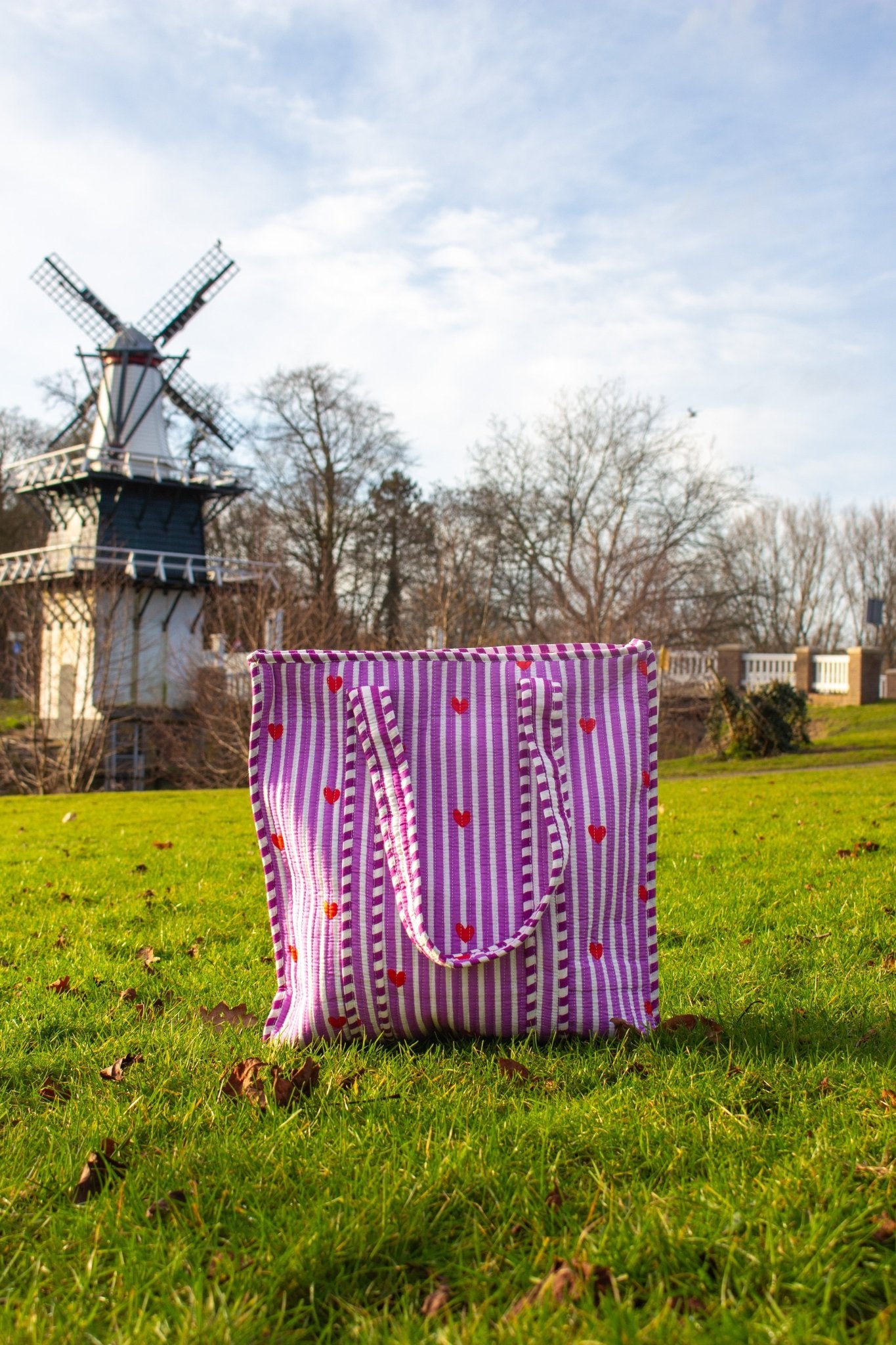 Paars hart Tote bag - StarGems