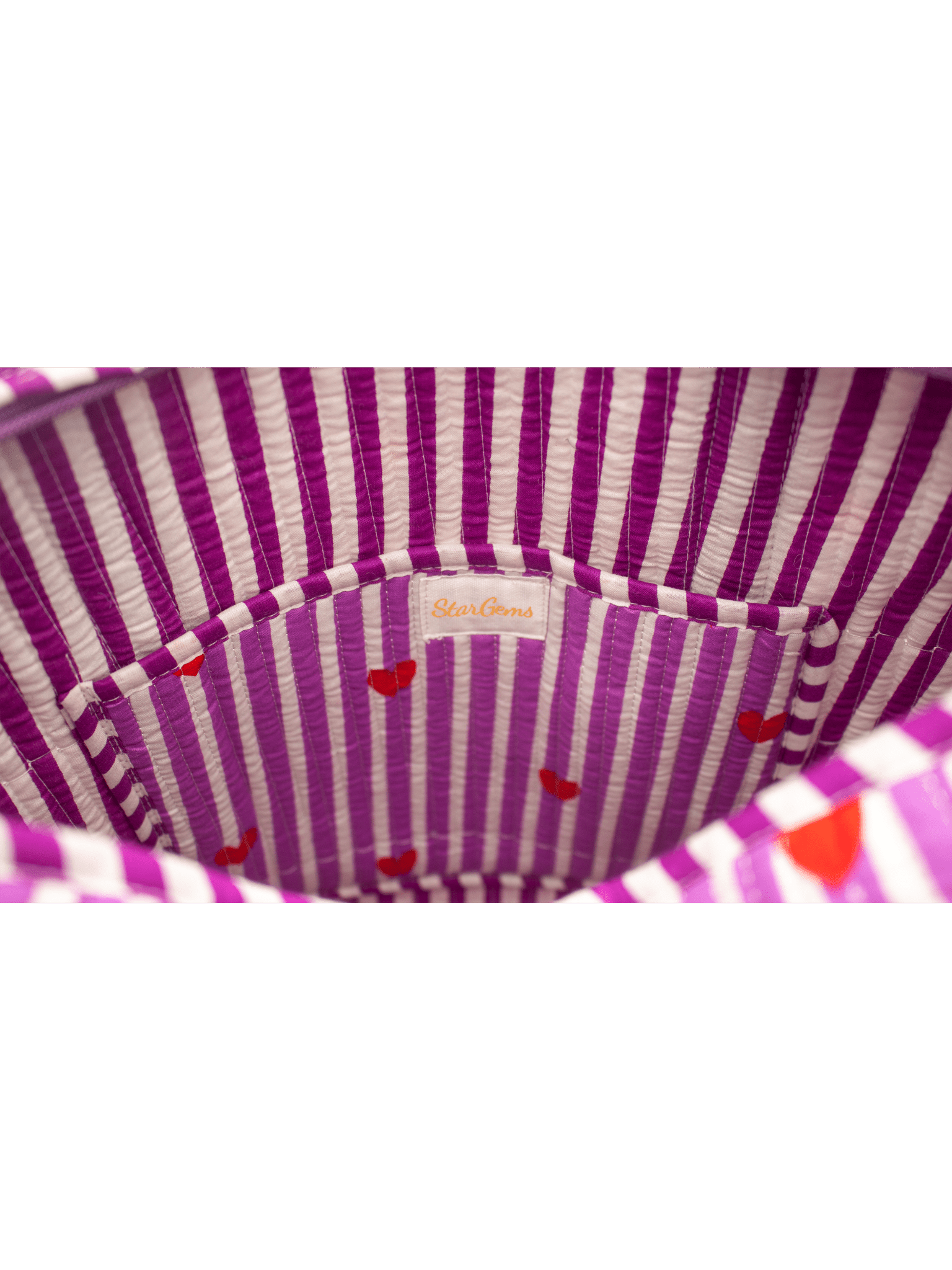 Paars hart Tote bag - StarGems