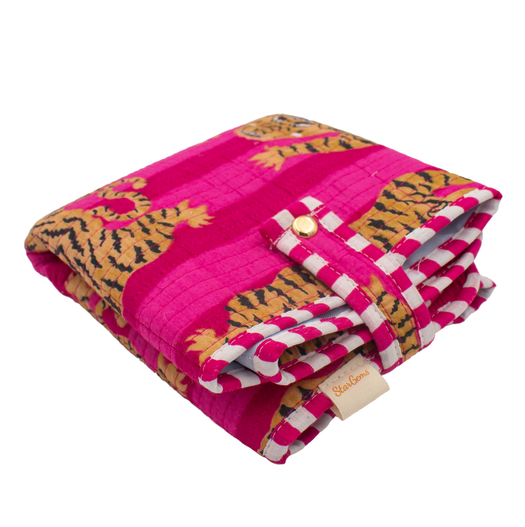 Roze tijger Verschoonmat - StarGems
