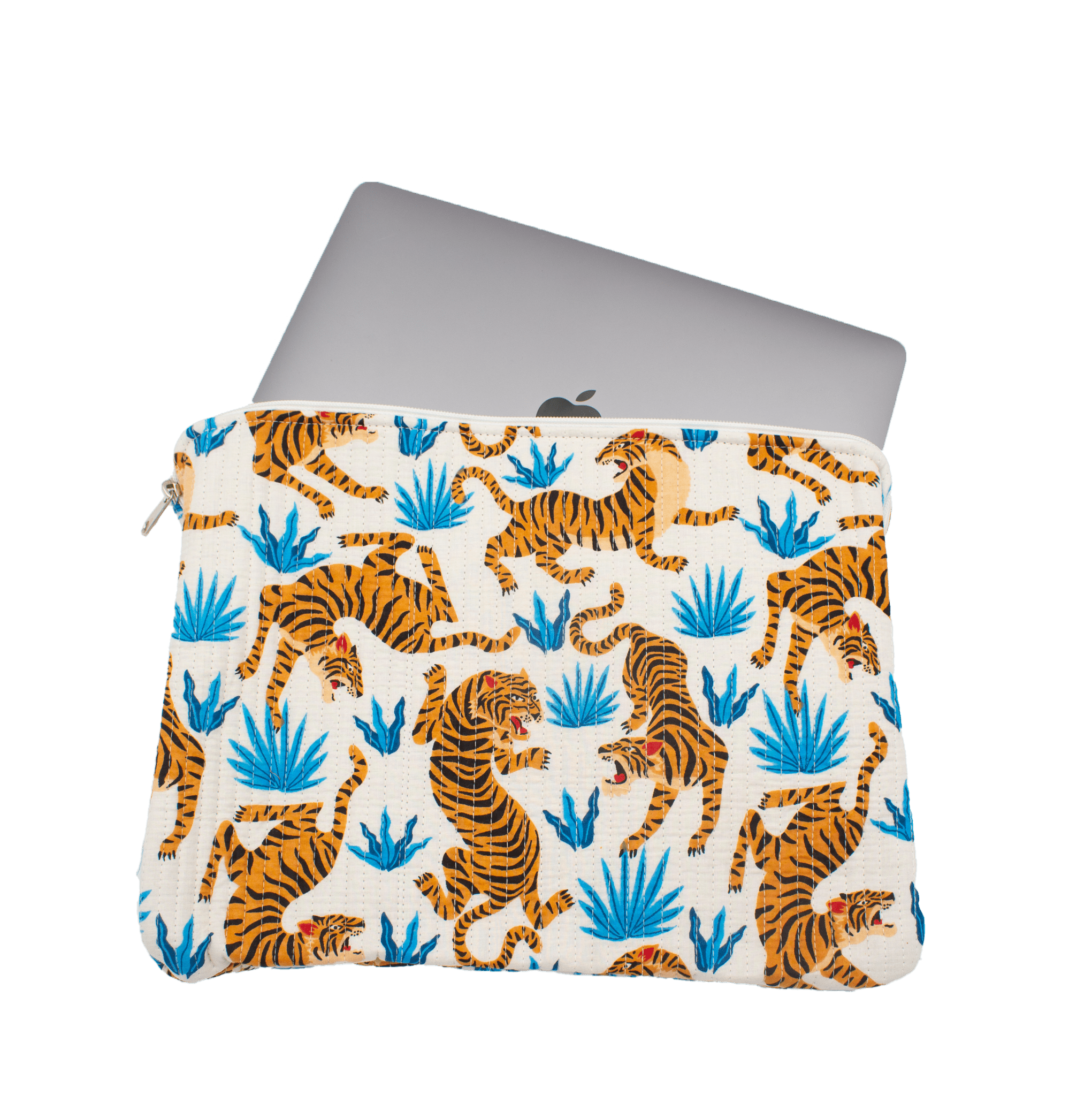 Witte tijger Laptophoes - StarGems